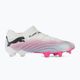 PUMA Future 7 Ultimate Low FG/AG bianco/nero/rosa avvelenata/acqua brillante/nebbia d'argento scarpe da calcio 2