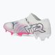 PUMA Future 7 Ultimate Low FG/AG bianco/nero/rosa avvelenata/acqua brillante/nebbia d'argento scarpe da calcio 3
