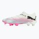 PUMA Future 7 Ultimate Low FG/AG bianco/nero/rosa avvelenata/acqua brillante/nebbia d'argento scarpe da calcio 8