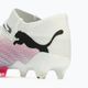 PUMA Future 7 Ultimate Low FG/AG bianco/nero/rosa avvelenata/acqua brillante/nebbia d'argento scarpe da calcio 13