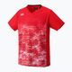Camicia da tennis da uomo YONEX 10505 girocollo rosso chiaro 4