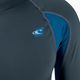 O'Neill Premium Skins Rash Guard a manica lunga da uomo per il nuoto, blu cadetto/blu ultra/cade 3