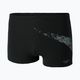 Pantaloncini da bagno Speedo Boomstar Placement nero/grigio per uomo 4