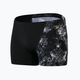 Pantaloncini da bagno Speedo Allover V-Cut da uomo, nero/grigio 4