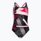 Costume intero Speedo Printed Tie-Back nero/rosso per bambino