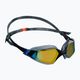 Occhiali da nuoto Speedo Aquapulse Pro Mirror grigio ossido/nero/oro arancio