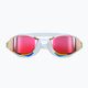 Occhiali da nuoto Speedo Fastskin Hyper Elite Mirror bianco/grigio ossido/oro rosa 7