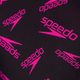 Speedo Boom Logo Allover Medalist nero/viola costume intero donna 3
