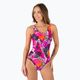 Speedo costume intero donna Allover U-Back leaf true navy/fluo pink/salso 4