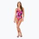 Speedo costume intero donna Allover U-Back leaf true navy/fluo pink/salso 5