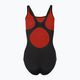 Speedo Hyperboom Placement Muscleback costume intero donna nero/rosso lava/sirena 2