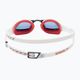 Occhialini da nuoto Speedo Fastskin Pure Focus Mirror bianco/rosso fenice/antracite USA 5