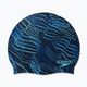 Speedo Long Hair Printed swim cap true navy/blue flame/light adriatic 4