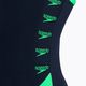 Speedo Boom Logo Splice Muscleback costume intero donna true navy/fake green 4
