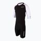 Tuta da triathlon ZONE3 Lava Long Distance Full Zip Uomo nero/bianco/rosso