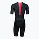 HUUB Strada Road Speed Suit Smooth Sleeve nero/rosso tuta da ciclismo da uomo 2