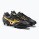 Mizuno Morelia II Club MD scarpe da calcio da uomo nero/oro/ombra scura 5