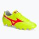 Mizuno Morelia II Club MD scarpe da calcio giallo sicurezza/fiery coral 2/galaxy silver uomo