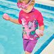 Maschera da nuoto per bambini Speedo Sea Squad Jr rosa elettrico/lilla di Miami/fioritura/chiaro 7