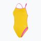 Costume intero Speedo Solid Vback giallo/rosa per donna