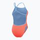 Costume intero da donna Speedo Solid Vback disco peach/curious blue 2