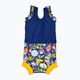 Costume intero per bambini Splash About Happy Nappy Meadow blu navy/giallo 2