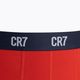 Boxer CR7 Basic Trunk da uomo 3 paia grigio melange/rosso/navy 7