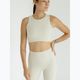 Top yoga donna JOYINME Pulse Ribbed crema di burro 4