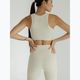 Top yoga donna JOYINME Pulse Ribbed crema di burro 7