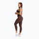 Leggings da allenamento donna Gym Glamour Push Up 2.0 cioccolato 4