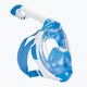 Maschera integrale per bambini per lo snorkeling AQUASTIC KAI Jr blu
