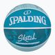 Spalding schizzo crepa basket blu / blu dimensioni 7 4