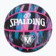 Spalding Marble basket nero/rosa/blu misura 7