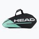 Borsa da tennis HEAD Tour Team 9R 75 l nero/menta