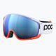 POC Zonula Clarity Comp occhiali da sci bianco/arancio fluorescente/blu specchiato 9