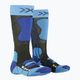 Calze da sci per bambini X-Socks Ski 4.0 antracite melange/blu elettrico 4