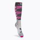 Calze da sci da donna X-Socks Ski Control 4.0 grigio melange/carbonio