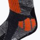 X-Socks Ski Rider 4.0 calze da sci grigio pietra melange/x-arancio 3