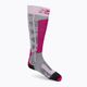 Calze da sci da donna X-Socks Ski Rider 4.0 grigio/rosa