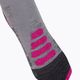 Calze da sci da donna X-Socks Ski Silk Merino 4.0 grigio melange/rosa 3