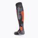 X-Socks Calze da sci Silver 4.0 antracite melange/arancio fluo 2