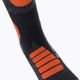 X-Socks Calze da sci Silver 4.0 antracite melange/arancio fluo 3