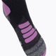 Calze da sci donna X-Socks Ski Touring Silver 4.0 antracite melange/magnolia 3