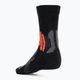 X-Socks Winter Run 4.0 calzini da corsa nero/grigio scuro melange/x-arancio 2