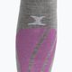 Calze da sci da donna X-Socks Apani Wintersports grigio/viola 4