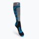 Calze da sci da donna X-Socks Ski Rider 4.0 grigio scuro/blu melange