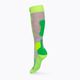 Calzini da sci per bambini X-Socks Ski 4.0 grigio medio melange/verde/giallo pitone 2