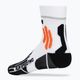 Calzini da corsa X-Socks Run Speed Two 4.0 da uomo, bianco artico/arancione 2