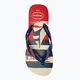 Havaianas Top Nautical infradito beige paglia / blu navy / rosso rubino 5