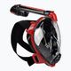 Maschera da snorkeling Cressi Duke Dry Full Face nero/rosso
